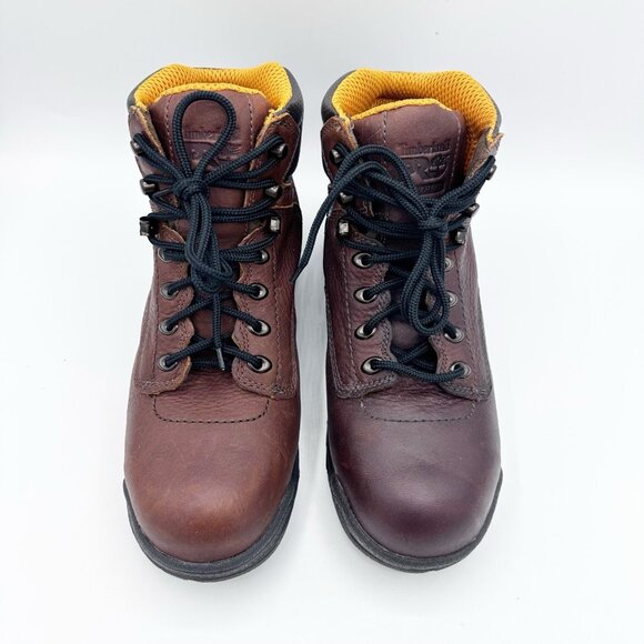 Timberland Pro Womens Titan 6" Alloy Toe Waterproof Work Boots Size 9 W Brown - Picture 6 of 9